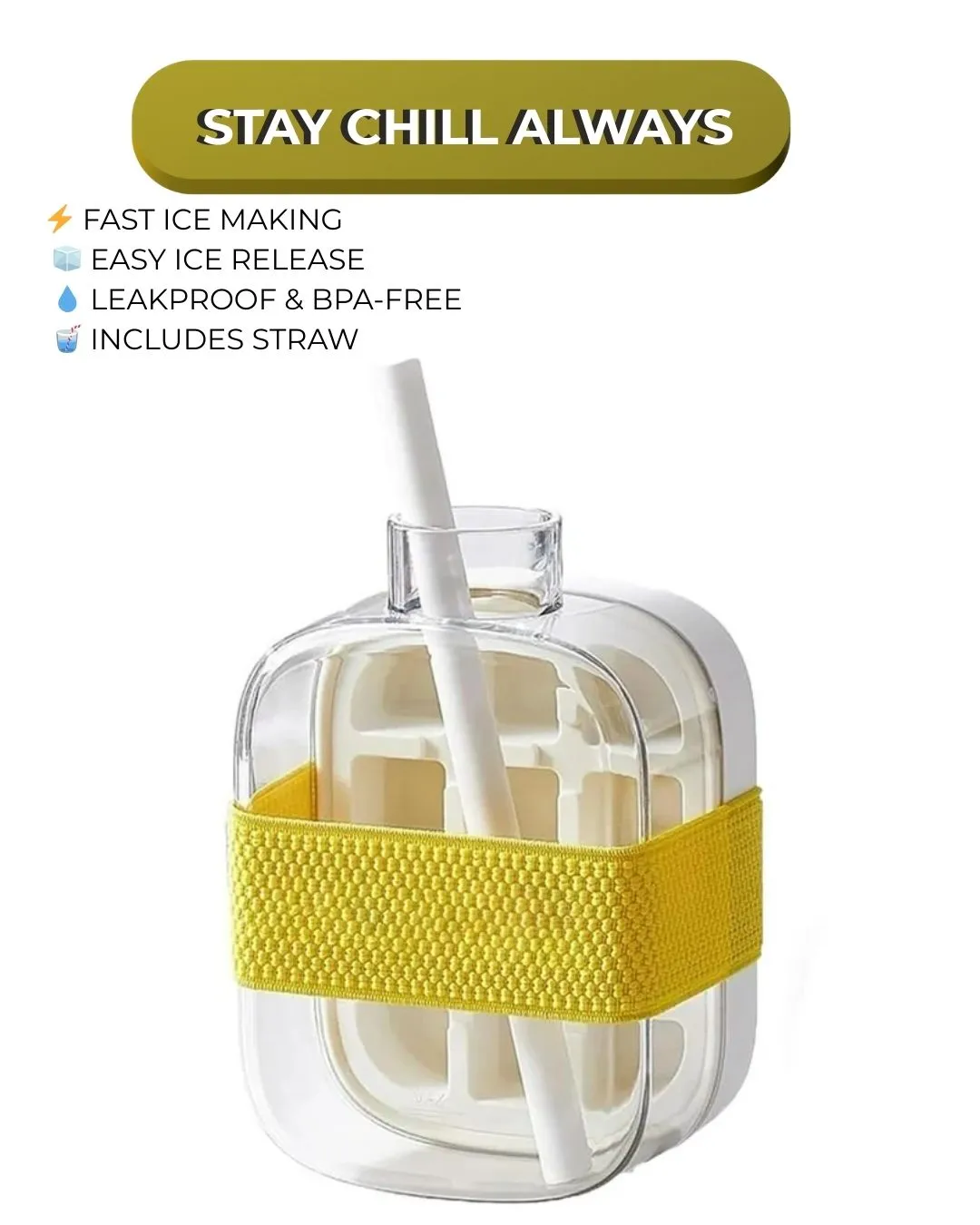 Instant Heat Access (7) 𝐂𝐨𝐨𝐥 𝐂𝐮𝐛𝐞 𝐁𝐨𝐭𝐭𝐥𝐞 (500ml) - Image 1