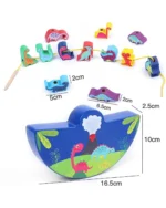 𝐃𝐢𝐧𝐨𝐬𝐚𝐮𝐫 𝐖𝐨𝐨𝐝𝐞𝐧 𝐒𝐭𝐚𝐜𝐤𝐢𝐧𝐠 𝐓𝐨𝐲 (𝐅𝐨𝐫 𝐀𝐠𝐞 𝟑+) - Image 4