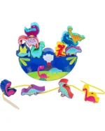 𝐃𝐢𝐧𝐨𝐬𝐚𝐮𝐫 𝐖𝐨𝐨𝐝𝐞𝐧 𝐒𝐭𝐚𝐜𝐤𝐢𝐧𝐠 𝐓𝐨𝐲 (𝐅𝐨𝐫 𝐀𝐠𝐞 𝟑+) - Image 3