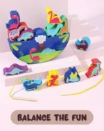 𝐃𝐢𝐧𝐨𝐬𝐚𝐮𝐫 𝐖𝐨𝐨𝐝𝐞𝐧 𝐒𝐭𝐚𝐜𝐤𝐢𝐧𝐠 𝐓𝐨𝐲 (𝐅𝐨𝐫 𝐀𝐠𝐞 𝟑+)