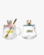 𝐆𝐨𝐥𝐝𝐞𝐧 𝐂𝐫𝐨𝐰𝐧 𝐒𝐮𝐠𝐚𝐫 𝐏𝐨𝐭 (with lid and spoon) - Image 3