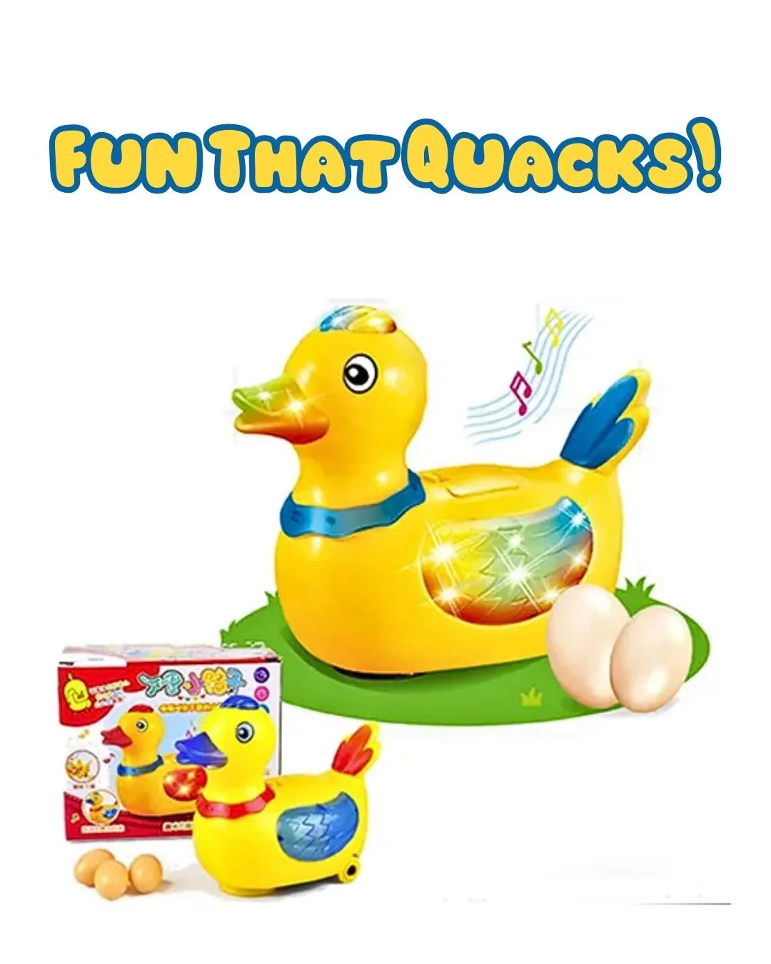 pen (8) (1) Musical Electric Lay Eggs Duck Toy - Image 1