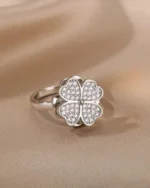 𝐅𝐨𝐮𝐫-𝐥𝐞𝐚𝐟 𝐂𝐥𝐨𝐯𝐞𝐫 𝐀𝐧𝐱𝐢𝐞𝐭𝐲 𝐑𝐢𝐧𝐠 - Image 2